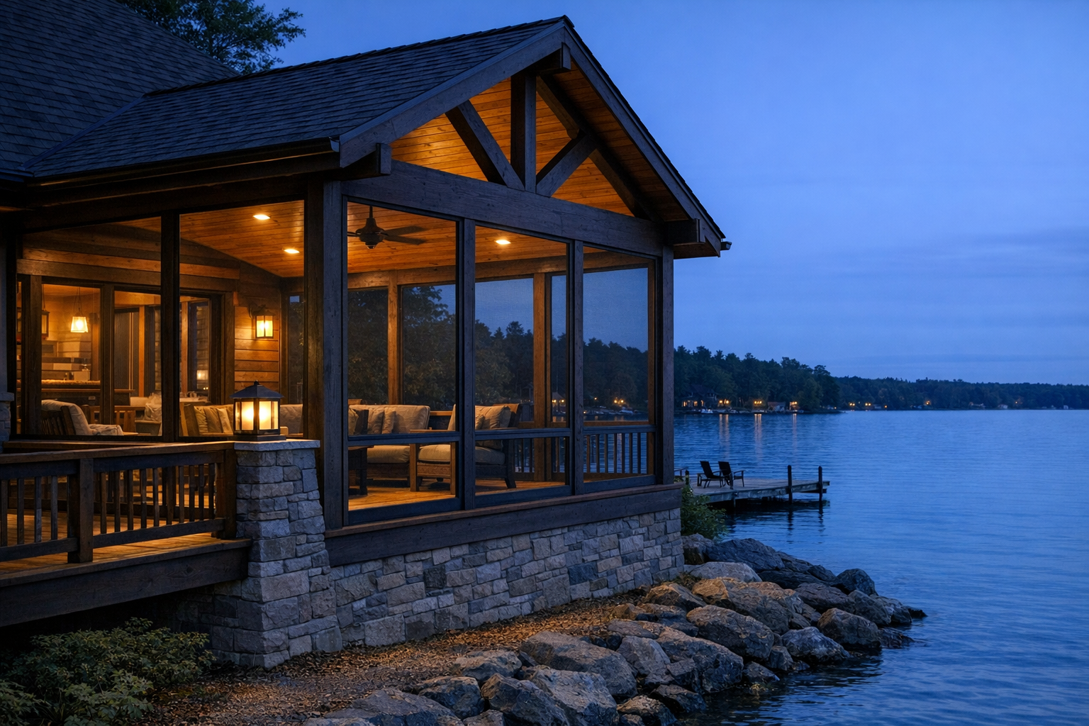 Lakeside Screened Deck